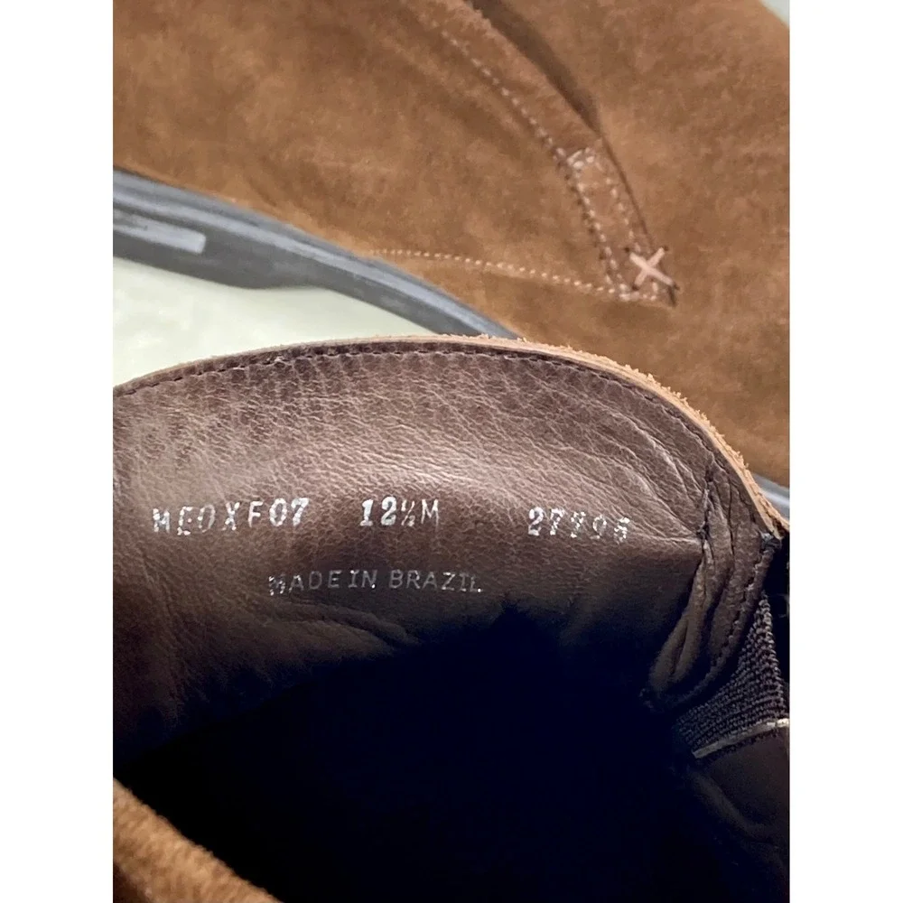 Peter Millar Excursionist Suede Chukka Boots Mens Size 12.5 Brown Slip On Shoes